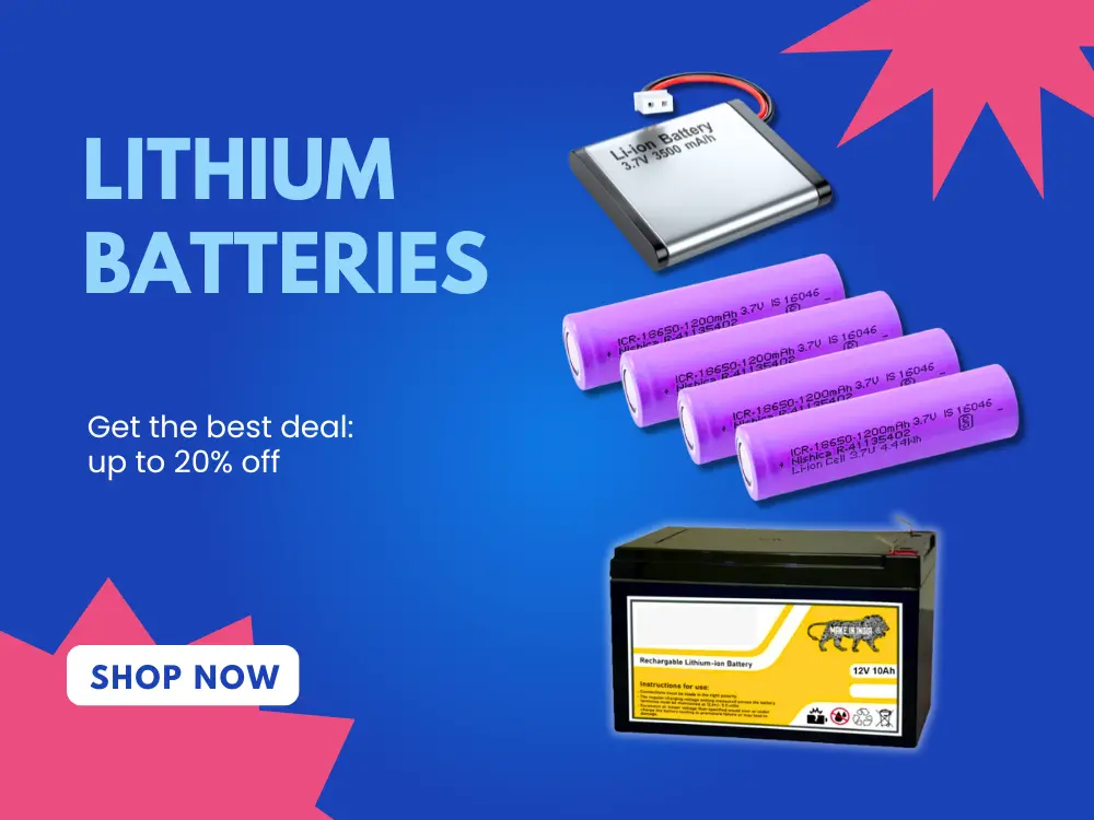 Lead–acid battery Aluminium-ion battery Lithium-ion battery Rechargeable lithium Magnesium-ion battery Ni-Cd Ni-MH Li-ion polymer Lithium–Sulfur Li-Po Batteries