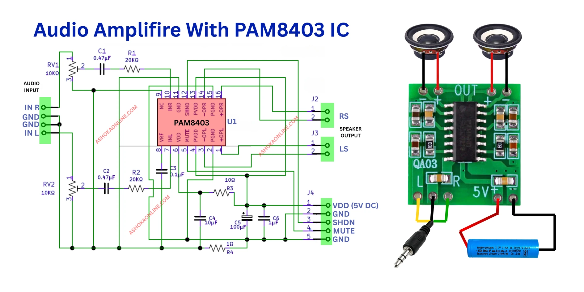 amplifire, circut board, audio board, 8403, Amplifier Circuit