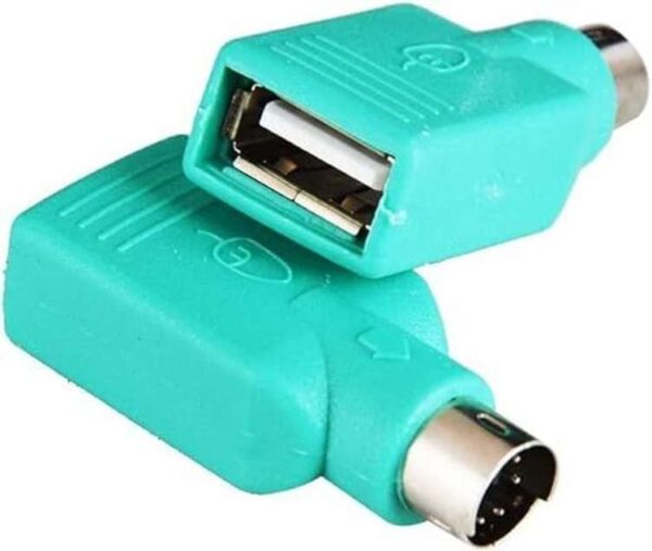 USB to PS/2 Converter PS2 to USB Female PS/2 Male Converter Changer Adapter USB Hub (Pack of 1)