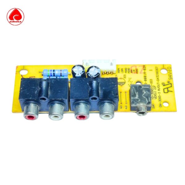 (Used) Panasonic Original Audio input/output adapter finished 4 pin RCA lead board socket PCB wiring terminal For Panasonic